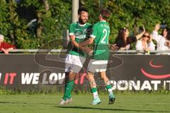 Kreisliga - Saison 2023/24 - Relegation zur BZL - FC Gerolfing - SVA Palzing -  Der 2:0 Führungstreffer durch Christian Träsch grün Gerolfing - jubel - Tor - -  - XXXXX - Foto: Meyer Jürgen