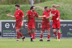 Kreisliga - Saison 2025/26- SV Zuchering - FC Mindelstetten - Der 1:1 Ausgleichstreffer durch Nico Ziegler rot Zuchering - jubel -  - Foto: Meyer Jürgen