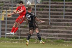 Bayernliga Süd - Saison 2022/2023 - FC Ingolstadt 04 - FC Memmingen -Renato Domislic (Nr.17 - FCI II)  - Manuel Konrad schwarz Memmingen - Foto: Meyer Jürgen