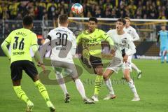 DFB Pokal; Borussia Dortmund - FC Ingolstadt 04; Knauff Ansgar (36 BVB) Stefan Kutschke (30, FCI) Bellingham Jude (22 BVB) Merlin Röhl (34, FCI)