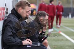 Bayernliga Nord - Saison 2026/27 - FC Ingolstadt 04 II - SV Fortuna Regensburg - Trainer Kevin Ulrich FCI - Fabian Reichler Trainer FCI hinten -  Foto: Meyer Jürgen