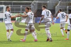 3. Liga; VfB Oldenburg - FC Ingolstadt 04; Tor Jubel Treffer Marcel Costly (22, FCI) 0:3 David Kopacz (29, FCI) Calvin Brackelmann (17, FCI)