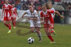DFB -Pokal Frauen - Saison 2025/26 - FC Ingolstadt 04 Frauen - FC Bayern München - Lea Wolski (Nr.5 - FC Ingolstadt Frauen I) - Stanway Georgia rot Bayern - Foto: Meyer Jürgen