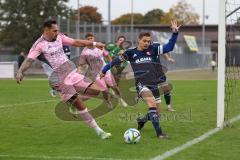 Bezirksliga - Saison 2025/26- TSV Gaimersheim - SpVgg Kammerberg - Domenic Raimann (Nr.26 - TSV Gaimersheim) - Christog Pihale blau Kammerberg - Foto: Meyer Jürgen