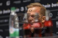 3. Liga; FC Ingolstadt 04 - SG Dynamo Dresden; Interview Pressekonferenz Cheftrainer Markus Anfang (DD) nachdenklich