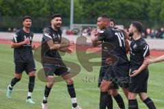 Kreisliga - FC Fatih Ingolstadt - FC Gerolfing - Der 2:2 Ausgleichstreffer durch David Meier schwarz #14 Fatih Ing - - jubel - Foto: Jürgen Meyer