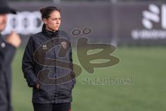 Testspiel ; 3. Liga; FC Ingolstadt 04 - VfR Mannheim; an der Seitenlinie, Spielerbank Cheftrainerin Sabrina Wittmann (FCI)