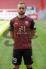 David Kopacz (29, FCI) ; FC Ingolstadt 04;
3.Liga, Porträttermin 2023/2024