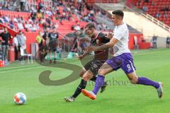 DFB Pokal; FC Ingolstadt 04 - Erzgebirge Aue; Michael Heinloth (17, FCI) Zweikampf mit Antonio Jonjic (9 Aue)