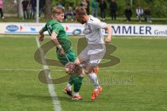 Landesliga - Saison 2024/25 - SV Manching - FC Kempten - Rainer Meisinger (Nr.8 - SV Manching) - Wilke Thilo weiss Kempten  - Foto: Meyer Jürgen