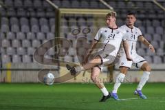 Toto-Pokal 2024; TürkGücü München - FC Ingolstadt 04; Luca Lechner (4, FCI) Mladen Cvjetinovic (19, FCI)