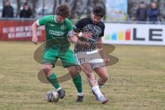 Bezirksliga - Saison 2024/25 - FC Gerolfing - FC Fatih Ingolstadt - Ugur Genc (Nr.77 - FC Fatih) - Philipp Haunschild (Nr.12 - FC Gerolfing) - Foto: Meyer Jürgen