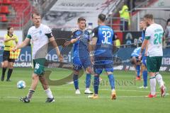 2.BL; FC Ingolstadt 04 - Werder Bremen, Spiel ist aus, 0:3 Niederlage für die Schanzer, Denis Linsmayer (23, FCI) Patrick Schmidt (32, FCI) Rapp Nicolai (23 Bremen) Mai Lars Lukas (26 Bremen)