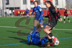***2. Bundesliga Frauen - Saison 2025/26 - FC Ingolstadt 04 Frauen - SV Meppen - Mara Winter (Nr.2 - FC Ingolstadt Frauen I) - Schouwstra Chantal blau Meppen XXXX - Foto: Meyer Jürgen