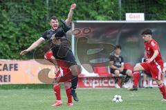 Kreisklasse - Saison 2024/25- Türkisch SV Ingolstadt - FC Gelbelsee-  - Mathias Regler schwarz Gelbelsee - Renato Tuka rot Türkisch - Foto: Meyer Jürgen