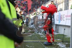 2.BL; FC Ingolstadt 04 - SSV Jahn Regensburg; Schanzi Maskottchen