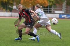 2. Frauen Bundesliga - Saison 2025/26- FC Ingolstadt 04 - VFL Wolfsburg - Stefanie Reischmann (Nr.24 - FC Ingolstadt Frauen I) - Anastasia Harting weiss Wolfsburg - Foto: Meyer Jürgen