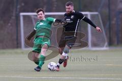 Kreisliga - Saison 2023/24 - FC Fatih Ingolstadt - SV Denkendorf - Roin Koblianidze schwarz Fatih - Marius Heß grün Denkendorf - Foto: Meyer Jürgen