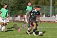 Bezirksliga - Saison 2025/26 - FC Fatih Ingolstadt - TSV Gaimersheim - Nico von Swiontek Brzezinski (Nr.17 - TSV Gaimersheim) - Sebastian Rutkowski grün Fatih - Foto: Meyer Jürgen