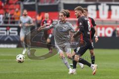 3. Liga; FC Ingolstadt 04 - FC Viktoria Köln; SchanzenGeber-Spieltag, Benjamin Kanuric (8, FCI) Bogicevic Donny (8 VK)