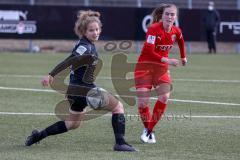 2. Frauen-Bundesliga - Saison 2021/2022 - FC Ingolstadt 04 - Eintracht Frankfurt II - Scharly Jana (#20 FCI) - Platner Paulina Frankfurt schwarz - Foto: Meyer Jürgen