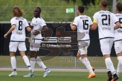 3. Liga; Testspiel; FC Ingolstadt 04 - TSV Rain/Lech, Tor Jubel Treffer Moussa Doumbouya (27, FCI) Tim Civeja (8, FCI) Nico Antonitsch (5, FCI) Tobias Schröck (21, FCI)