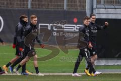 2.BL; FC Ingolstadt 04 - Trainingsstart nach Winterpause, Neuzugänge, Hawkins Jaren (20 FCI) Christian Gebauer (22, FCI) Dennis Eckert Ayensa (7, FCI) Jonatan Kotzke (25, FCI)