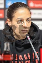 3. Liga; Dynamo Dresden - FC Ingolstadt 04; Unentschieden Remis 2:2, Pressekonferenz Interview Cheftrainerin Sabrina Wittmann (FCI)