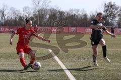 2. Frauen-Bundesliga Süd - Saison 2020/2021 - FC Ingolstadt 04 - FC Würzburger Kickers - Haim Vanessa rot FCI - Scheidel Luisa schwarz Würzburg - Foto: Meyer Jürgen