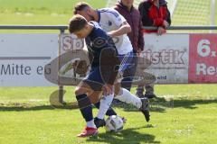 Kreisklasse - SV Hundszell - SV Zuchering - Philip Delanowski #6 blau Zuchering - Marcel Posselt weiss Hundszell - Foto: Jürgen Meyer