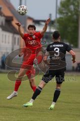 Bayernliga Süd - Saison 2022/2023 - FC Ingolstadt 04 - FC Memmingen - Renato Domislic (Nr.17 - FCI II) - Jakob Gräser schwarz Memmingen - Foto: Meyer Jürgen