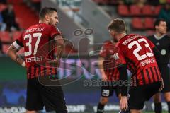 3. Liga; FC Ingolstadt 04 - Hallescher FC; Diskussion, Pascal Testroet (37, FCI) Arian Llugiqi (25, FCI) Denis Linsmayer (23, FCI)