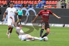 3.Liga - Saison 2022/2023 - FC Ingolstadt 04 -  - SV Waldhof-Mannheim - Laurent Jans (Nr.18 - SV Waldhof Mannheim) - David Kopacz (Nr.29 - FCI) - Foto: Meyer Jürgen