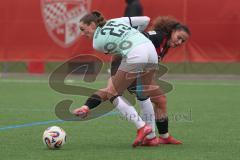 2. Bundesliga Frauen - Saison 2025/26 - FC Ingolstadt 04 Frauen - FFC Turbine Potsdam - Mara Winter (Nr.2 - FC Ingolstadt Frauen I) - Kirschstein Merle weiss Potsdam - Foto: Meyer Jürgen