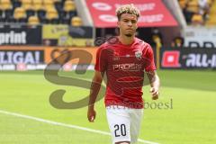 2.BL; Dynamo Dresden - FC Ingolstadt 04, Warmup Hawkins Jaren (20 FCI)