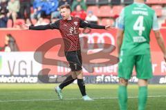 3. Liga; FC Ingolstadt 04 - 
SV Sandhausen; Tor Jubel Treffer Jannik Mause (7, FCI) 2:0,