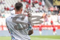 3. Liga; Rot-Weiss Essen - FC Ingolstadt 04; vor dem Spiel Aufwärmtrikot Puma stronger together, Patrick Schmidt (9, FCI)