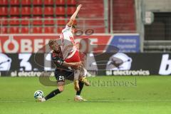 3. Liga; FC Ingolstadt 04 - SSV Jahn Regensburg; Zweikampf Kampf um den Ball Yannick Deichmann (20, FCI) Schmidt Christian (19 SSV)