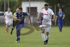 Kreisklasse - Saison 2023/2024 - TSV Großmehring - SV Buxheim - Leopold Hoch blau Großmehring - Alex Libeg weiß Buxheim - Foto: Meyer Jürgen