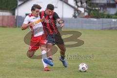*** Bayernliga Nord - Saison 2025/26 - FC Ingolstadt 04 II - Jahn Regensburg II - Ognjen Draculic (Nr.9 - FC Ingolstadt II) - Schön Lenny weiss Regensburg - Foto: Meyer Jürgen