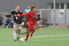 Bayernliga Nord - Saison 2023/24 - FC Ingolstadt 04 II - DJK Ammerthal - Krupa Jeroen (NR.9 - FCI) - Karzmarczyk Andre schwarz Ammerthal  - Foto: Meyer Jürgen