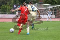 2. Fußball-Liga - Frauen - Saison 2022/2023 - FC Ingolstadt 04 - TSG Hoffenheim - Zani Erjona (Nr.7 - FC Ingolstadt 04 ) - Backhaus Lina gold Hoffenheim - - Foto: Meyer Jürgen