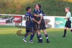 Kreisliga - Saison 2025/26- SV Zuchering - TV Münchsmünster - Der 0:1 Führungstreffer per Strafstoss durch Maximilian Anthofer blau MÜ-Münster  - jubel -  - XXXXX - Foto: Meyer Jürgen