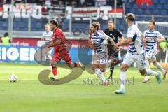 3. Liga; MSV Duisburg - FC Ingolstadt 04; Linus Rosenlöcher (19, FCI) Bitter Joshua (29 MSV) Fleckstein Tobias (5 MSV) Viet Christian (10 MSV)