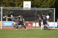 Bezirksliga - Saison 2022/2023 - FC Fatih Ingolstadt - FSV Pfaffenhofen - Der 1:1 Ausgleichstreffer durch Peter Veit #27 Fatih - Niklas Leitermann Torwart Pfaffenhofen - jubel - Foto: Meyer Jürgen