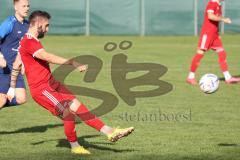 Kreisliga - Saison 2022/2023 - Türk.SV Ingolstadt - SV Menning - Fabian Reichenberger rot Türk SV - Foto: Meyer Jürgen