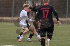 Freundschaftsspiel - Saison 2025/26 - FC Ingolstadt  II - ASV Neumarkt - Elias Schumm schwarz Neumarkt  - Patrick Bachmann (Nr.8 - FC Ingolstadt II) - Foto: Meyer Jürgen