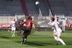 3. Liga - FC Ingolstadt 04 - FSV Zwickau - Justin Butler (31, FCI) Strietzel Bastian (3 Zwickau)