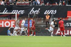 3. Liga; FC Ingolstadt 04 - 1. FC Schweinfurt 05; Tor Jubel Treffer Torwart Markus Ponath (1, FCI) am Boden