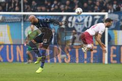 3. Liga - Saison 2025/26 - Waldhof Mannheim  -  FC Ingolstadt 04 - Lukas Fröde (Nr.34 - FC Ingolstadt 04) - Terrence Boyd (Nr.13 - Waldhof Mannheim) - Foto: Meyer Jürgen